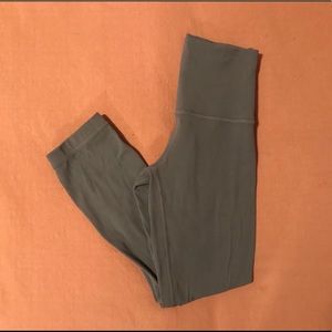 (RESERVED) Lululemon cropped olive leggings